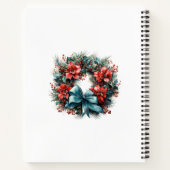 Carnet Pine Wreath avec Holly Christmas (Dos)