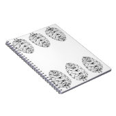 Carnet Pinecones en argent (Côté Droit)