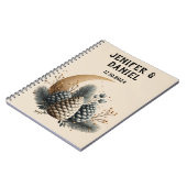 Carnet Pinecones et Crescent Lune Amour hivernal (Côté gauche)