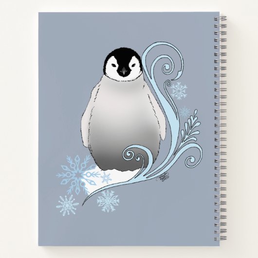 Carnet Pingouin Art Nouveau Snowflakes (Dos)
