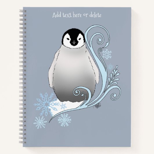 Carnet Pingouin Art Nouveau Snowflakes (Devant)