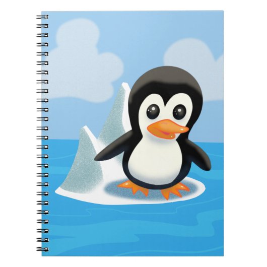 Carnet Pingouin de dessin adorable (Devant)