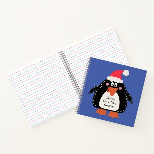 Carnet Pingouin de Noël (Intérieur)
