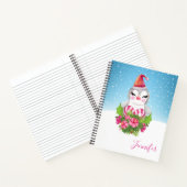 Carnet Pingouin de Noël mignon à Santa Hat (Intérieur)