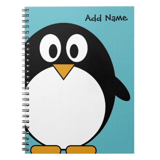 Carnet Pingouin mignon de bande dessinée (Devant)