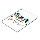 Carnet Pingouins de danse avec bannière (Côté gauche)