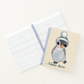 Carnet Pinguin mit Mütze, bloc-notes personalisiert (Intérieur)
