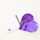 Carnet Pink Acrylique violet, Fluid Art Peinture Marbre (Intérieur)