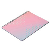 Carnet Pink and Blue Ombre Gradient Notebook (Côté gauche)