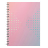 Carnet Pink and Blue Ombre Gradient Notebook (Devant)