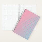 Carnet Pink and Blue Ombre Gradient Notebook (À l'intérieur)