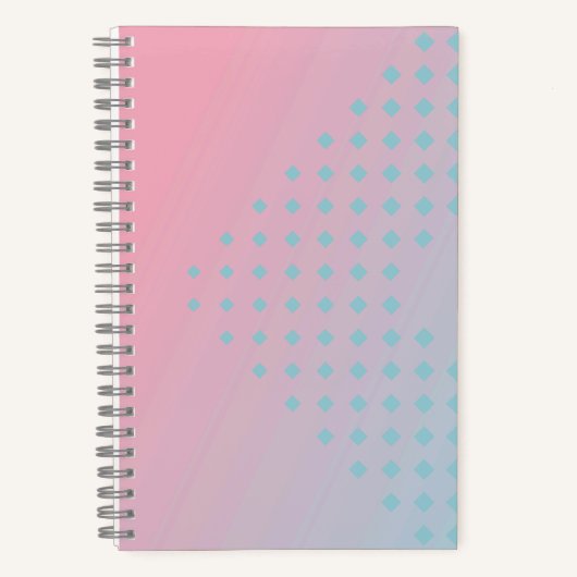 Carnet Pink and Blue Ombre Gradient Notebook (Recto)