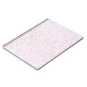 Carnet Pink and Gold Sparkle Notebook (Côté gauche)