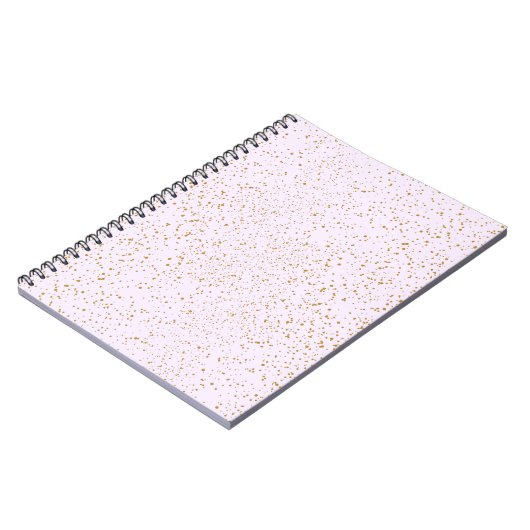 Carnet Pink and Gold Sparkle Notebook (Côté gauche)