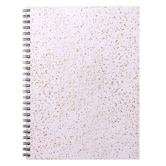 Carnet Pink and Gold Sparkle Notebook (Devant)