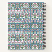 Carnet Pink and Green Floral Folk Art Quilt Pattern (Dos)