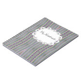 Carnet Pink and Green Pretty Hearts Motif (Côté gauche)