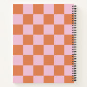 Carnet Pink and Red Checkered Spiral Notebook (Dos)