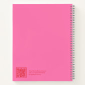 Carnet Pink and Red Floral Aesthetic Notebook (Dos)