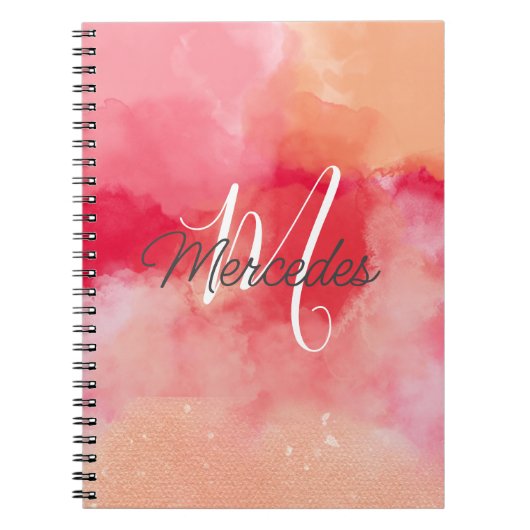 Carnet Pink and Reds Tie Dye iPad Smart Cover (Devant)