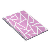 Carnet Pink and white mosaic pattern (Côté Droit)