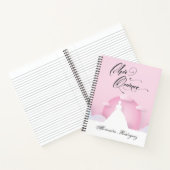 Carnet Pink and White Silhouette (Intérieur)