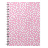 Carnet Pink and white spotty pattern notebook (Devant)