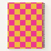 Carnet Pink and Yellow Checkerboard (Dos)