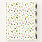 Carnet Pink and Yellow Floral Baby Shower Guest Book (Dos)