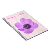 Carnet Pink Anemone Customizable Notebook (Côté Droit)