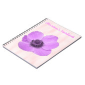 Carnet Pink Anemone Customizable Notebook (Côté gauche)