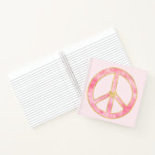 Carnet Pink Aquarelle or Paix Signal Coeur (Intérieur)
