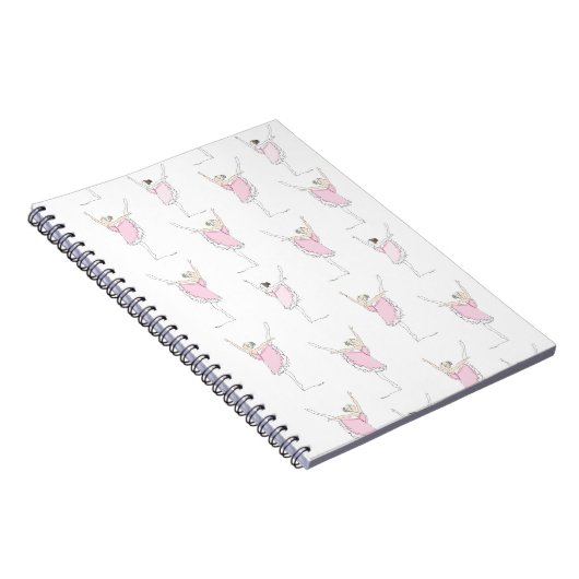 Carnet Pink Ballerina Pink Dancer Girl (Côté Droit)