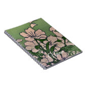 Carnet Pink Blossom Green  (Côté Droit)