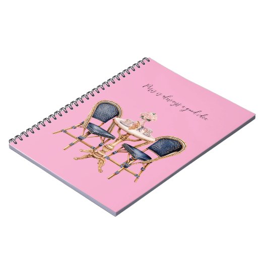 Carnet Pink Blue Paris Table Baguettes (Côté gauche)