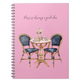 Carnet Pink Blue Paris Table Baguettes (Devant)