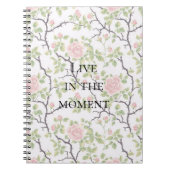 Carnet Pink Blush Rose Floral (Devant)