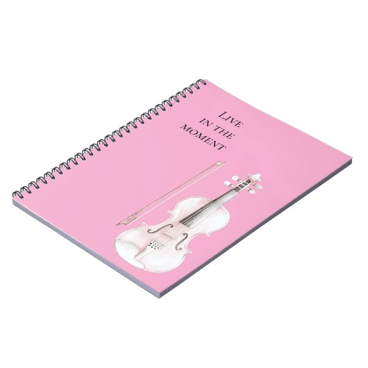 Carnet Pink Blush Violin (Côté gauche)