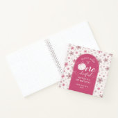 CARNET PINK BOW & ARCH FALL PUMPKIN FLOWERS BIRTHDAY (Intérieur)