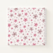 CARNET PINK BOW & ARCH FALL PUMPKIN FLOWERS BIRTHDAY (Dos)