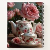 Carnet Pink Cabbage Rose Tea  (Dos)