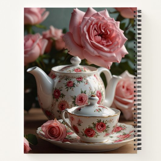 Carnet Pink Cabbage Rose Tea (Dos)