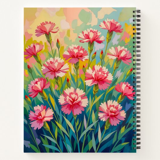 Carnet Pink Carnations Notebook (Dos)