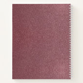 Carnet Pink Dance Ballerina Nom personnalisable Parties s (Dos)