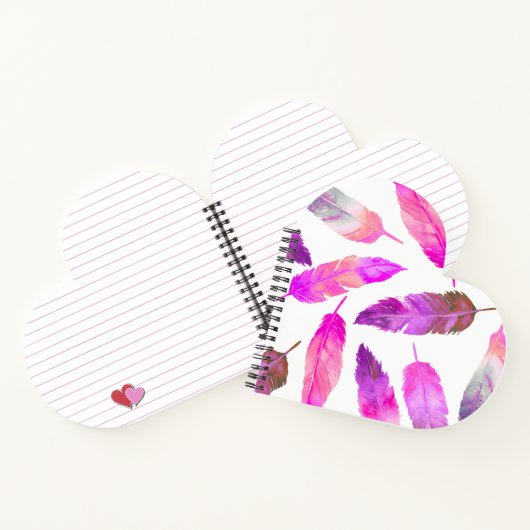 Carnet Pink Feathers (Intérieur)