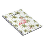 Carnet Pink Flamingo Palm Trees (Côté Droit)