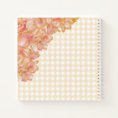 Carnet Pink Floral Daily Planner Houndstooth Nom Moderne (Dos)