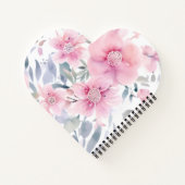 Carnet Pink Floral Watercolor  (Dos)