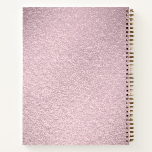 Carnet Pink Flower Notebook (Dos)