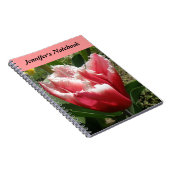 Carnet Pink Fringed Tulip Customizable Notebook (Côté Droit)